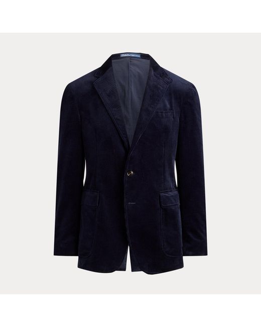 Polo Ralph Lauren Blue Polo Tailored Fit Corduroy Suit Jacket for men