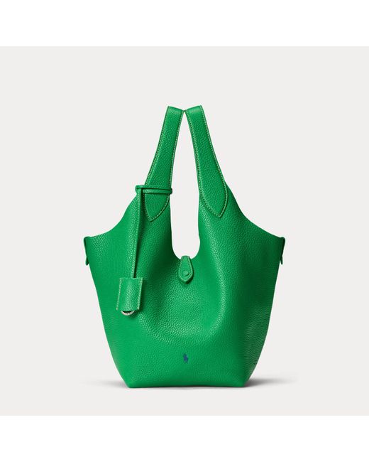 Polo Ralph Lauren Blue Polo Play Leather Tote
