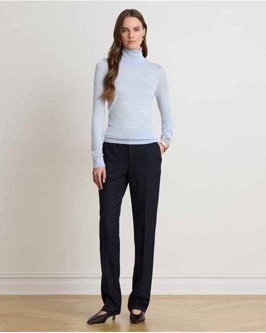 Ralph Lauren Blue Roll Neck Jumper