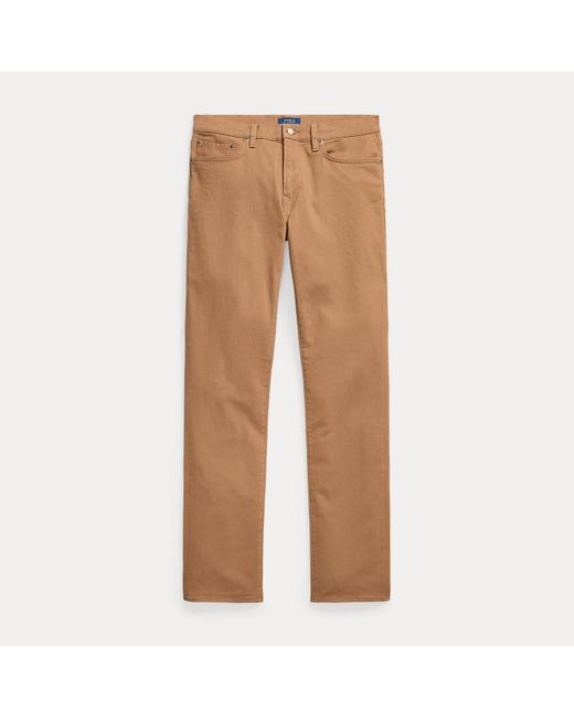 Polo Ralph Lauren Varick Slim Straight Twill Trouser in Brown for Men ...