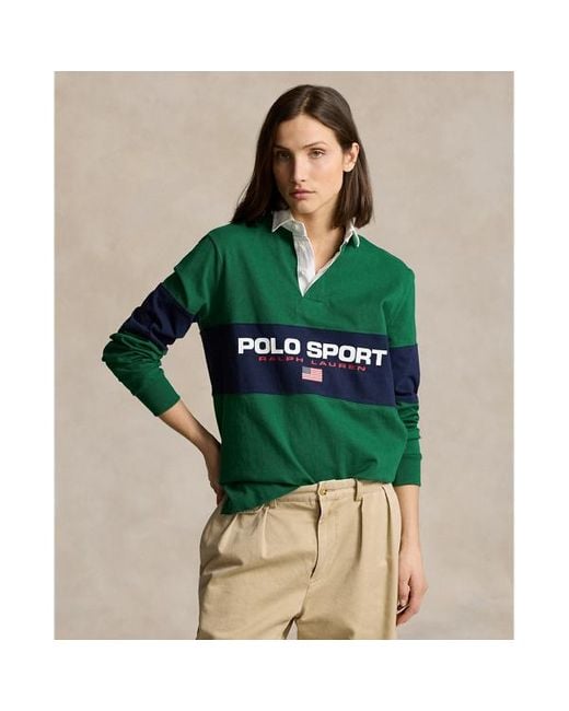 Camisa de rugby Classic Fit Polo Sport Polo Ralph Lauren de hombre de color Green