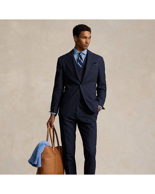 Polo Ralph Lauren Blue Polo Soft Tailored Striped 3-piece Suit for men