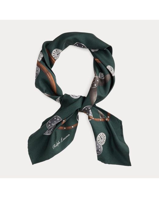 Ralph Lauren Zijden Keperstof Halsdoek Met Print in het Green voor heren