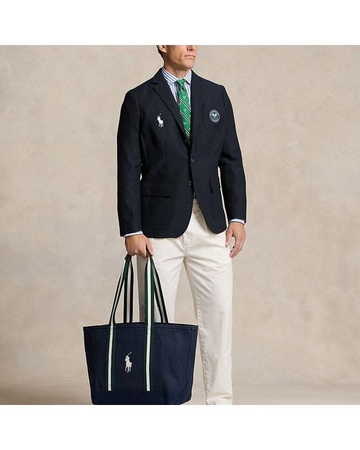 Polo Ralph Lauren Blue Wimbledon Canvas Tote for men