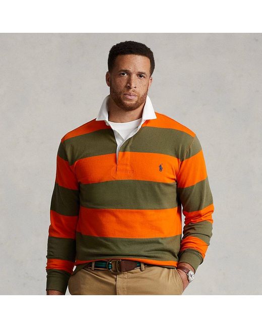 Taglie Plus - L'iconica maglia da rugby da Uomo di Polo Ralph Lauren in  Arancione | Lyst