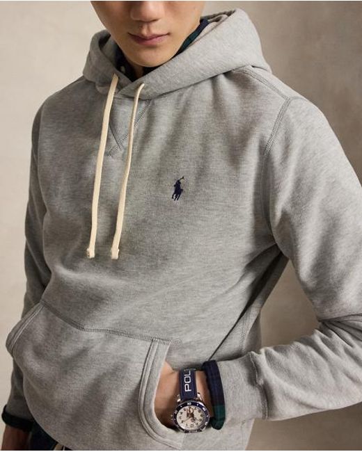 Polo Ralph Lauren Gray The Rl Fleece Hoodie for men