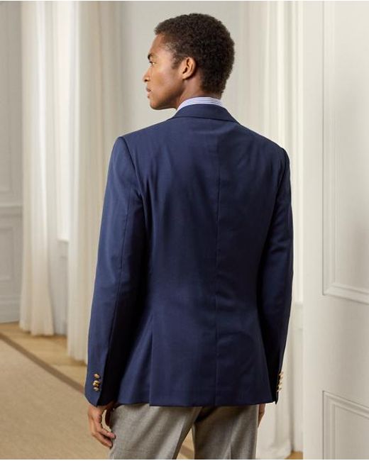 Ralph Lauren Blue Gregory Wool Serge Notch-lapel Blazer for men