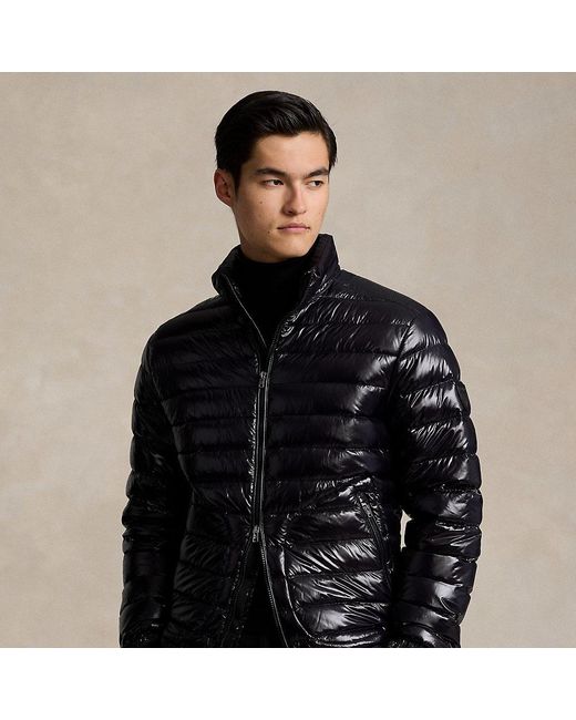 Polo Ralph Lauren Black The Stewart Glossed Down Jacket for men