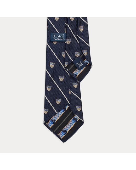 Polo Ralph Lauren Blue Vintage-inspired Striped Silk Club Tie for men