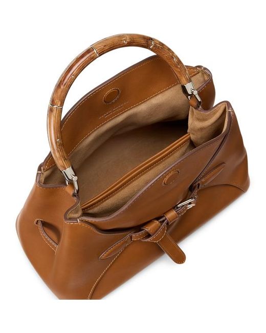 Borsa a mano Ralph Lauren in vitello di Ralph Lauren in Brown