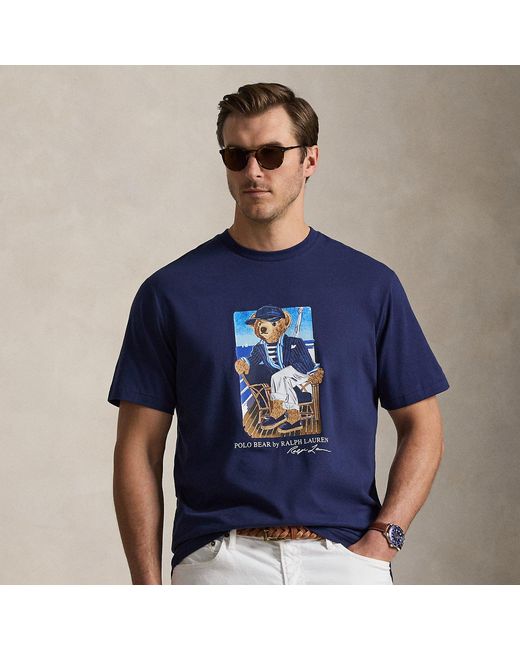 Polo Ralph Lauren Blue Polo Bear Jersey T-Shirt for men