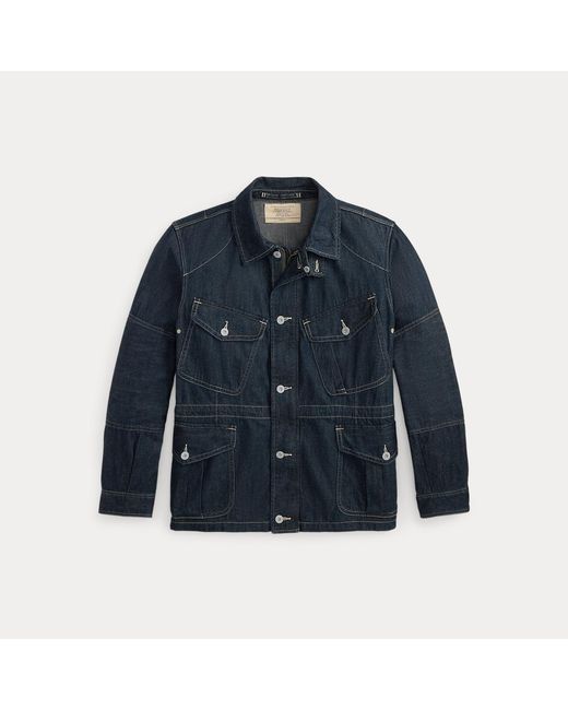 RRL Denim Veldjas in het Blue voor heren