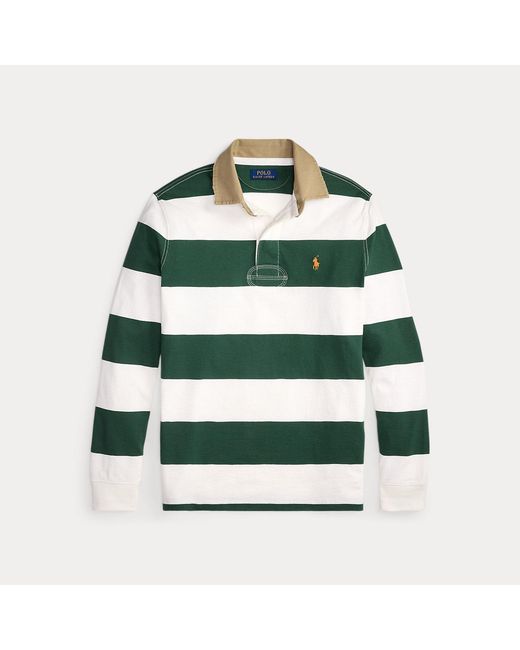 Polo Ralph Lauren Green Classic Fit Rugby Shirt for men