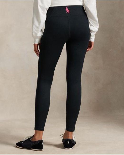 Polo Ralph Lauren Blue Pony Stretch-Jersey Legging