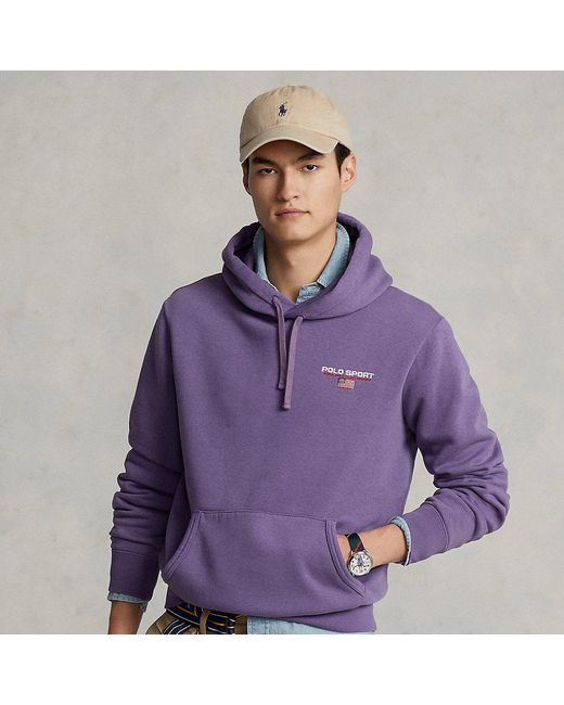 Ralph Lauren Polo Sport Fleece Hoodie in Purple for Men | Lyst