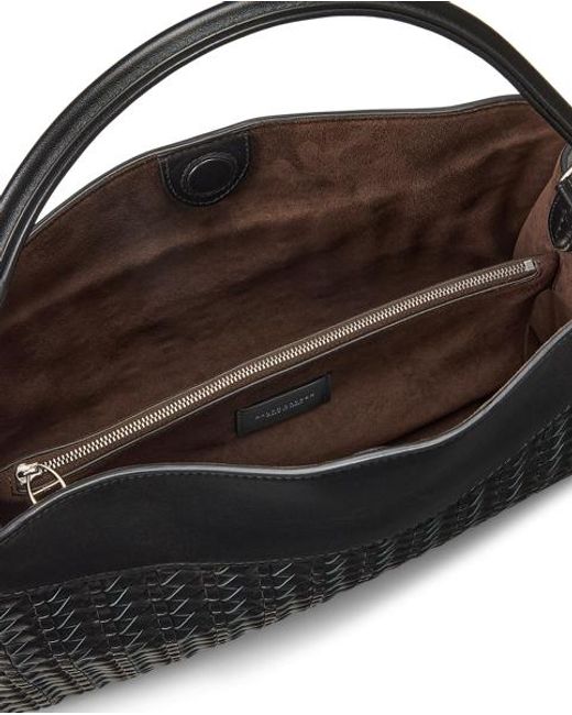 Ralph Lauren Black The Ralph Lauren Braided Leather Shoulder Bag