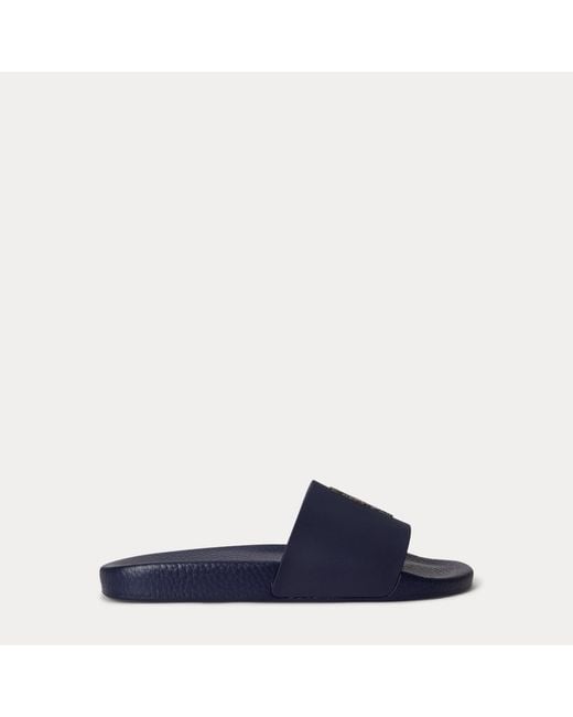 Ralph Lauren Blue Ralph Lauren Polo Bear Slide for men