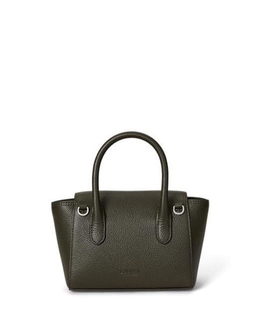Petite Sacoche Tanner En Cuir Grainé Ralph Lauren en coloris Black