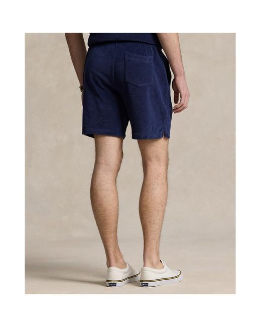 Polo Ralph Lauren Blue 8.5-inch Terry Drawstring Short for men