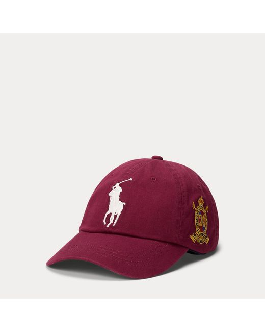 Polo Ralph Lauren Red Big Pony 20Th Anniversary Ball Cap for men