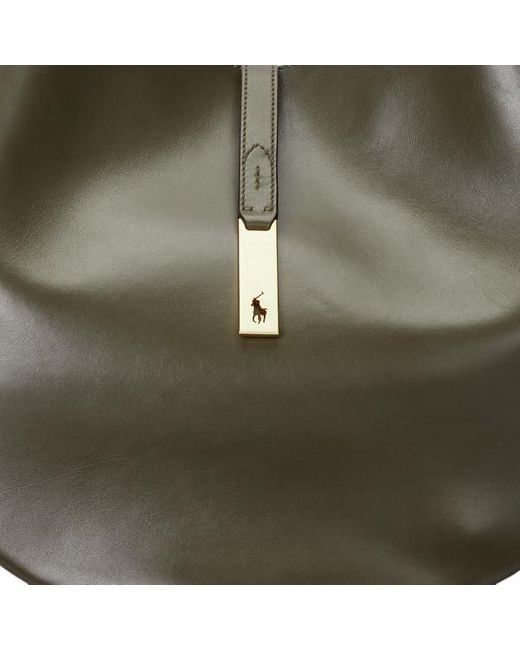 Polo Ralph Lauren Multicolor Polo Id Calfskin Large Shoulder Bag