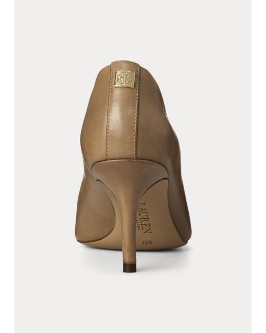 Ralph Lauren Ralph Lauren Lanette Leather Pump in Natural Lyst UK
