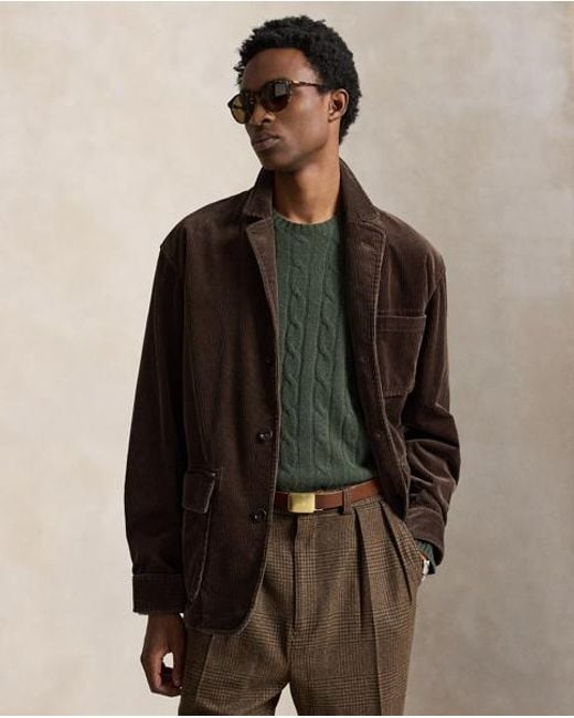 Polo Ralph Lauren Black The Finley Corduroy Jacket for men