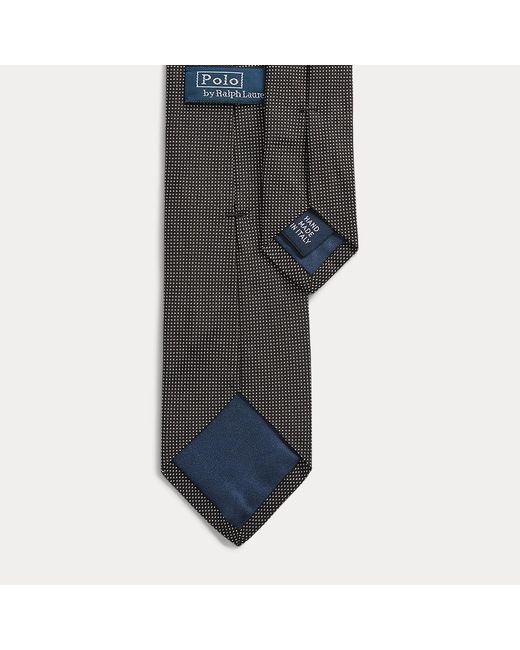 Polo Ralph Lauren Gray Pin Dot Silk Tie for men