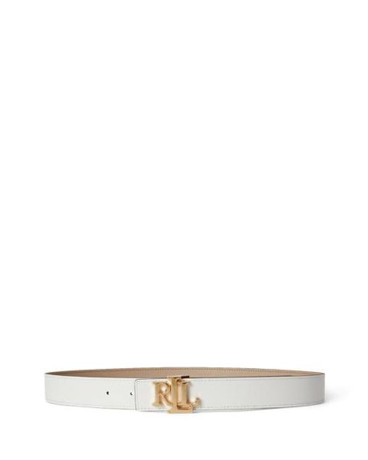 Ralph Lauren Natural Logo Reversible Leather Belt