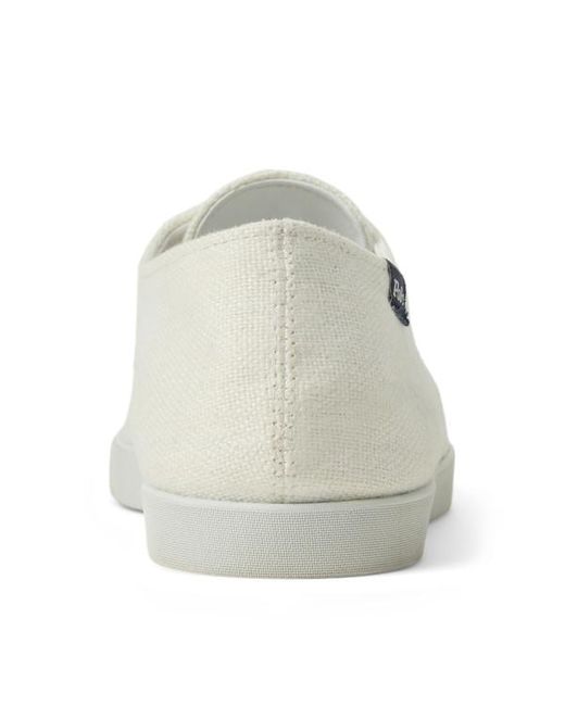 Sneaker in tela di cotone di Polo Ralph Lauren in White
