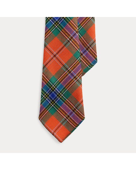 Ralph Lauren Vintage-Inspired Tartan Wool Tie for men