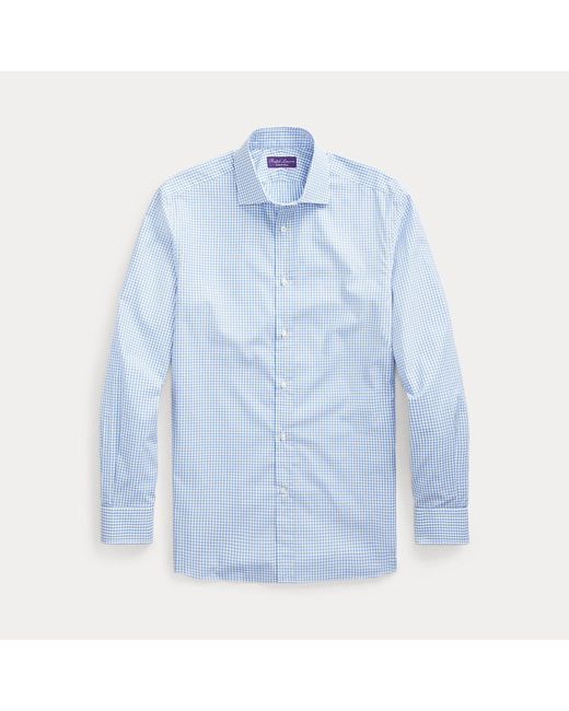 Camicia in twill tattersall di Ralph Lauren in Blue da Uomo