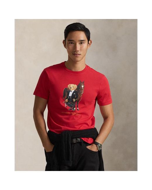 Polo Ralph Lauren Red Polo Bear Cotton T-Shirt for men
