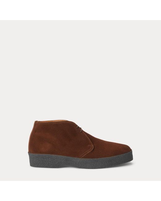 Scarponcini chukka Waldon in camoscio di Polo Ralph Lauren in Brown da Uomo