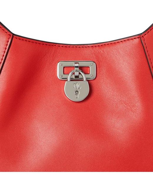 Borsa a spalla Tanner piccola in pelle di Ralph Lauren in Multicolor