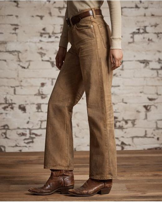 RRL Natural High Boy Fit Tan Jean
