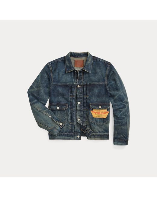 RRL Blue Westview Denim Trucker Jacket for men