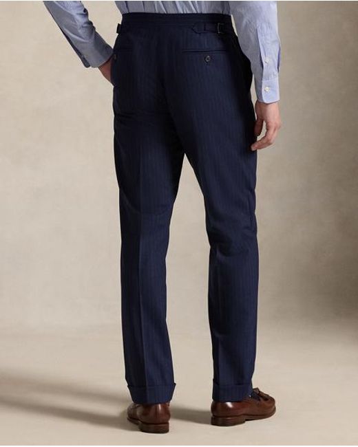 Polo Ralph Lauren Blue Wool-Blend Suit Trouser for men