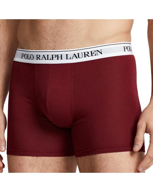 Polo Ralph Lauren Blue Stretch Cotton Boxer Brief 3-pack for men