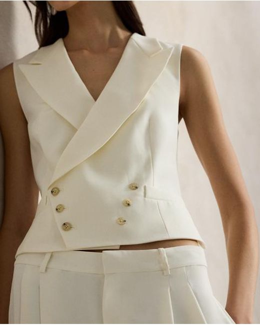 Polo Ralph Lauren Natural Wool Tuxedo Waistcoat