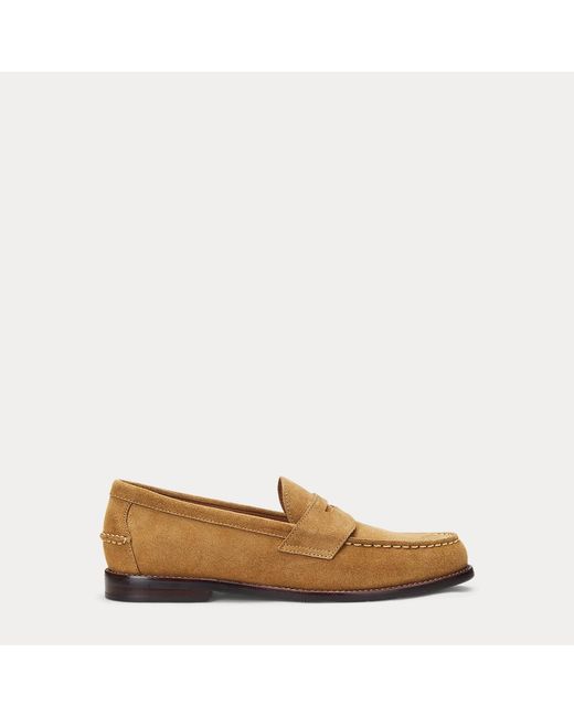 Polo Ralph Lauren Brown Alston Suede Penny Loafer for men