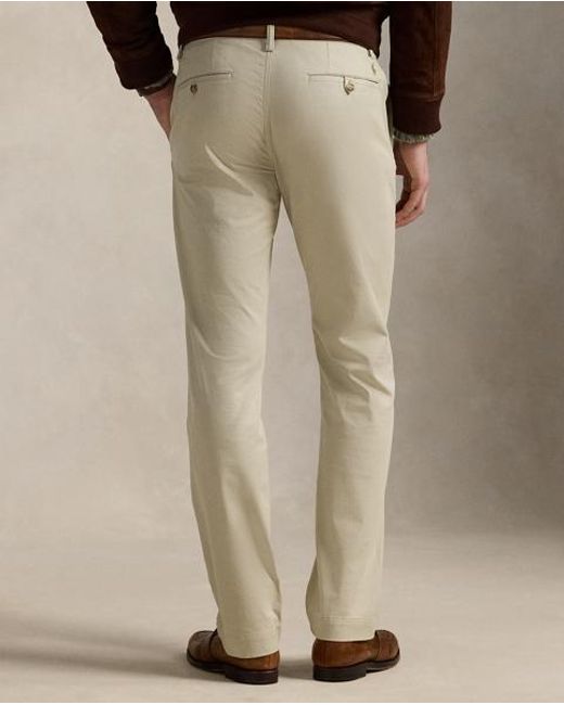 Polo Ralph Lauren Natural Stretch Straight Fit Washed Chino Pants ( Tan) Clothing for men