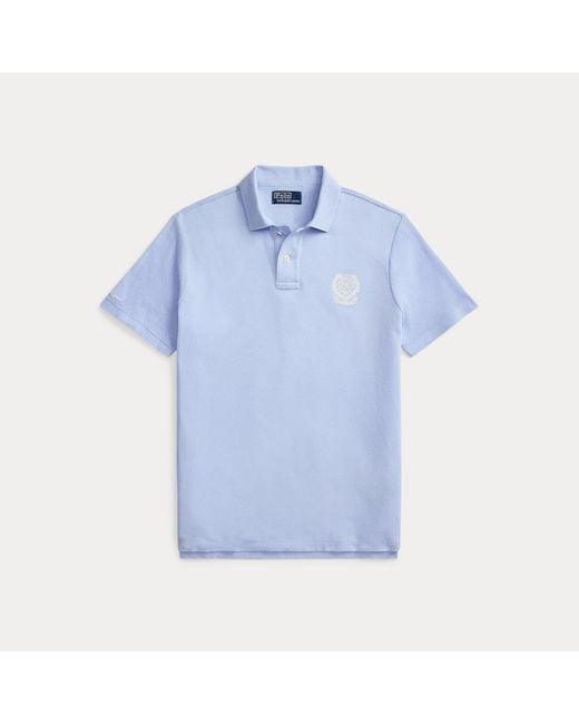 Polo Ralph Lauren Blue Wimbledon Classic Fit Polo Shirt for men