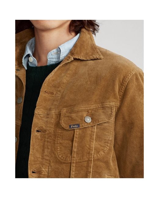 Mens cord best sale trucker jacket