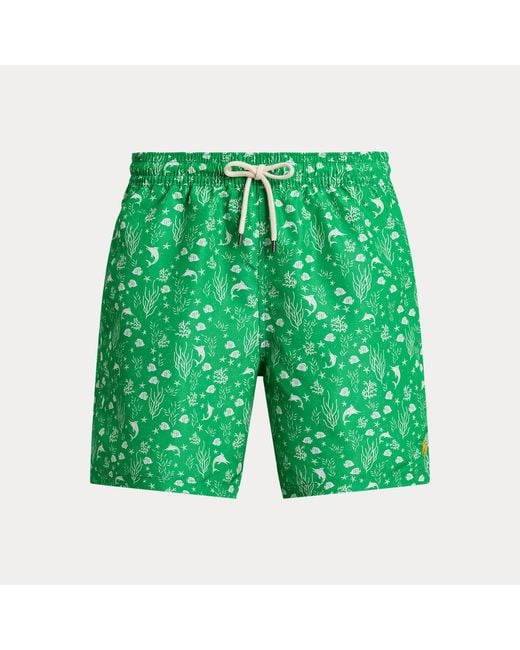 Polo Ralph Lauren Green 14.5-Cm Traveller Swimming Shorts for men