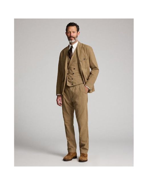 Giacca destrutturata in cotone e lino di RRL in Brown da Uomo