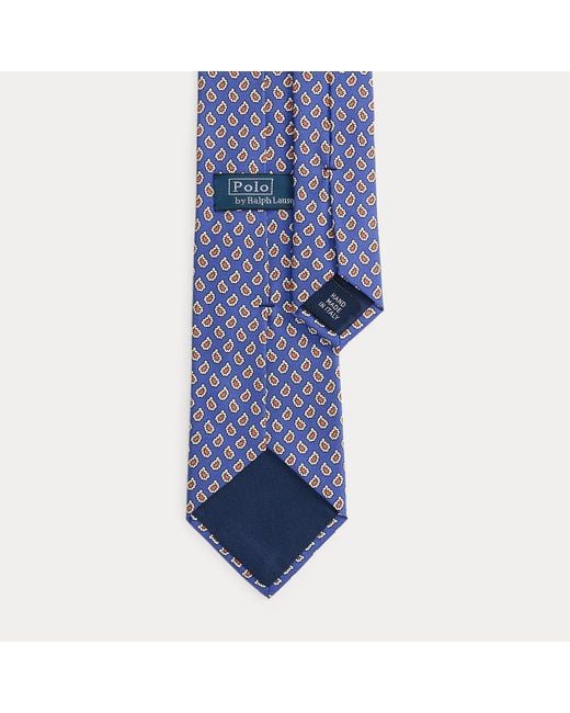 Polo Ralph Lauren Blue Neat Silk Tie for men