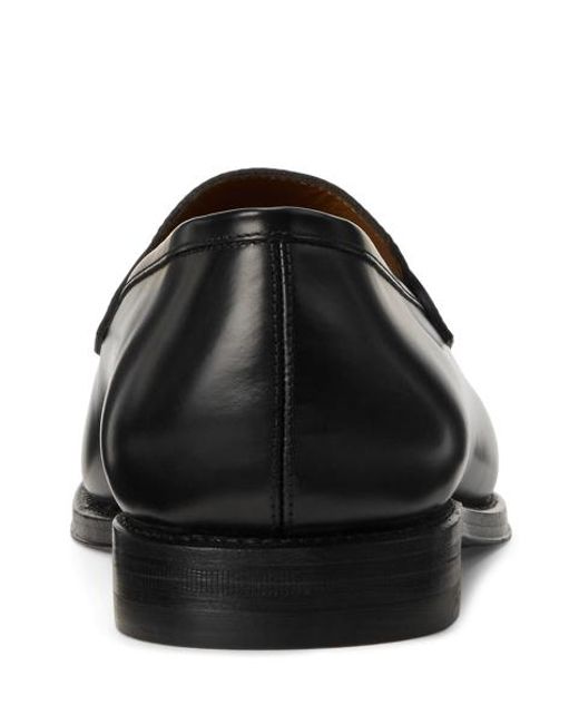 Polo Ralph Lauren Black Maestra Calfskin Penny Loafer for men