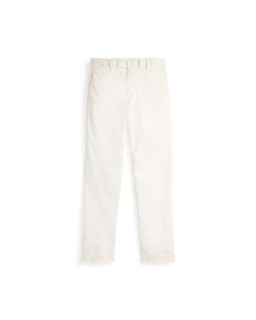 Polo Ralph Lauren White Jarrett Slim Fit Sateen Trouser for men
