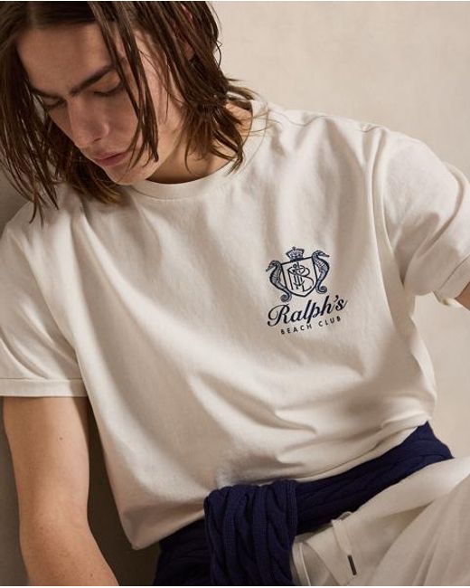 Polo Ralph Lauren Gray Classic Fit Jersey Graphic T-Shirt for men